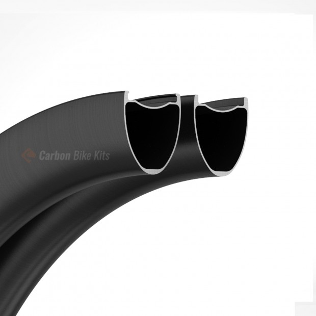 Cerchio in carbonio gravel 700c canale interno 36mm esterno 42mm altezza 47mm gomma larga